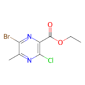 6-溴-3-氯-5-甲基吡嗪-2-羧酸乙酯