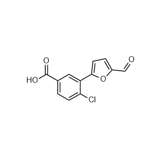 4-氯-3-(5-甲酰基呋喃-2-基)苯甲酸