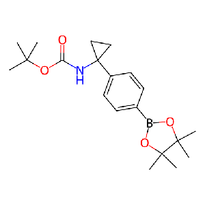 叔丁基(1-(4-(4,4,5,5-四甲基-1,3,2-二氧杂硼杂环戊烷-2-基)苯基)环丙基)氨基甲酸酯