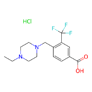 4-((4-乙基哌嗪-1-基)甲基)-3-(三氟甲基)苯甲酸盐酸盐,887399-47-5