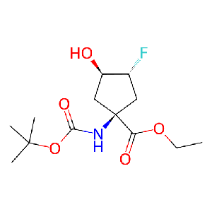 rel-(3R,4S)-1-((叔丁氧基羰基)氨基)-3,4-二氟环戊烷羧酸乙酯,2488653-66-1