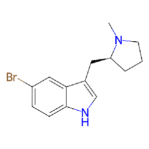 (S)-5-溴-3-((1-甲基吡咯烷-2-基)甲基)-1H-吲哚,208464-41-9