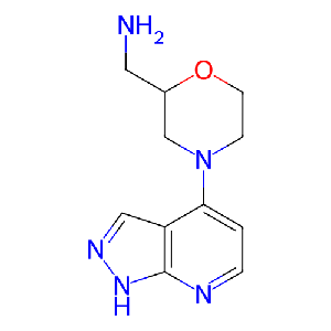(4-(1H-吡唑并[3,4-b]吡啶-4-基)吗啉-2-基)甲胺