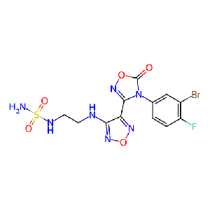 N-[2-[[4-[4-(3-溴-4-氟苯基)-4,5-二氢-5-氧代-1,2,4-噁二唑-3-基]-1,2,5-噁二唑-3-基]氨基]乙基]磺酰胺