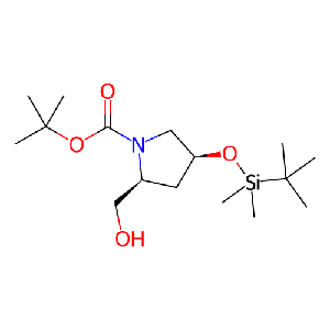 (2S,4S)-4-((叔丁基二甲基甲硅烷基)氧基)-2-(羟甲基)吡咯烷-1-羧酸叔丁酯,791602-93-2