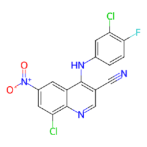 8-氯-4-((3-氯-4-氟苯基)氨基)-6-硝基喹啉-3-甲腈