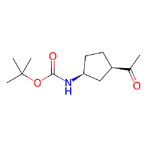 1-((3S,1R)-3-叔丁氧羰基氨基环戊基)-1-乙酮