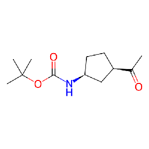 1-((3S,1R)-3-叔丁氧羰基氨基環(huán)戊基)-1-乙酮