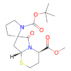 (2R,4'R,8a'R)-1-叔丁基4'-甲基6'-氧代六氢螺[吡咯烷-2,7'-吡咯并[2,3-1-b] [1,3]噻嗪]-1,4'-二羧酸酯