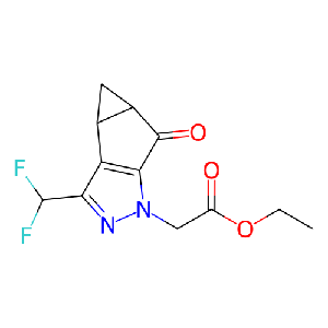 2-(3-(二氟甲基)-5-氧代-3,4,4,5,5-四氢-1H-环丙基[3,4]环戊二烯并[1,2-c]吡唑-1-基)乙酸乙酯