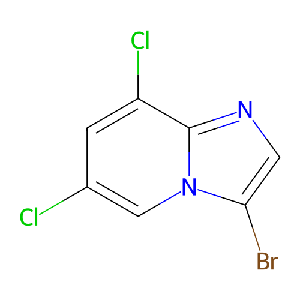 3-溴-6,8-二氯咪唑并[1,2-a]吡啶