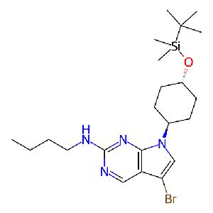 5-溴-N-丁基-7-((1R,4R)-4-((叔丁基二甲基硅烷基)氧基)环己基)-7H-吡咯并[2,3-d]嘧啶-2-胺