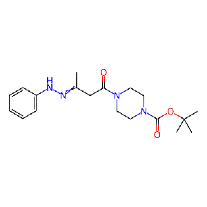 4-(3-(2-苯基亚肼基)丁酰基)哌嗪-1-甲酸叔丁酯