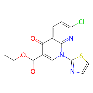 7-氯-4-氧代-1-(噻唑-2-基)-1,4-二氢-1,8-二氮杂萘-3-羧酸乙酯
