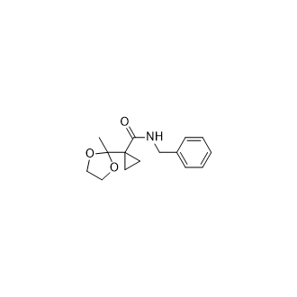 N-苄基-1-(2-甲基-1,3-二氧戊环-2-基)环丙烷-1-甲酰胺