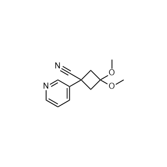 3,3-二甲氧基-1-(吡啶-3-基)环丁烷-1-甲腈
