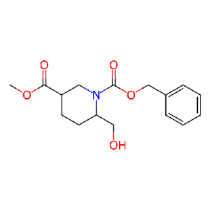 6-(羟基甲基)哌啶-1,3-二羧酸1-苄基-3-甲基酯