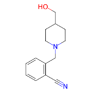 2-((4-(羟甲基)哌啶-1-基)甲基)苄腈