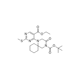 1-(5-(乙氧基羰基)-2-(甲硫基)嘧啶-4-基)-3-氧代-1,4-二氮杂螺[5.5]十一烷-4-羧酸叔丁酯