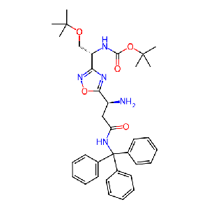 ((R)-1-(5-((S)-1-氨基-3-氧代-3-(三苯甲基氨基)丙基)-1,2,4-噁二唑-3-基)-2-(叔丁氧基)乙基)氨基甲酸叔丁酯