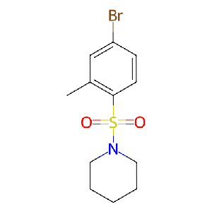 1-((4-溴-2-甲基苯基)磺?；?哌啶