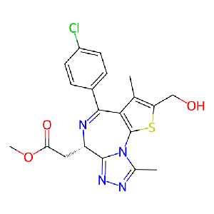 (S)-2-(4-(4-氯苯基)-2-(羟甲基)-3,9-二甲基-6H-噻吩并[3,2-f] [1,2,4]三唑并[4,3]-a] [1,4]二氮杂卓-6-基)乙酸甲酯