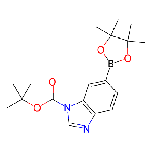 叔丁基6-(4,4,5,5-四甲基-1,3,2-二氧杂硼烷-2-基)-1H-苯并[d]咪唑-1-羧酸叔丁酯
