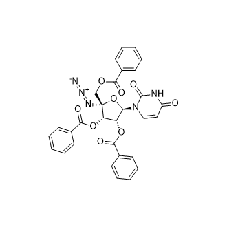 (2R,3S,4R,5R)-2-叠氮基-2-((苯甲酰氧基)甲基)-5-(2,4-二氧代-3,4-二氢嘧啶-1(2H)-基)四氢呋喃-3,4-二苯甲酸二乙酯