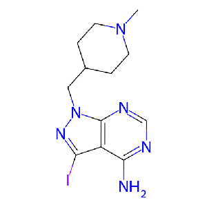3-碘-1-[(1-甲基-4-哌啶基)甲基]-1H-吡唑并[3,4-d]嘧啶-4-胺