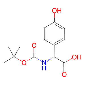 (R)-2-((叔丁氧羰基)氨基)-2-(4-羥基苯基)乙酸,27460-85-1