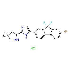 (S)-6-(5-(7-溴-9,9-二氟-9H-芴-2-基)-1H-咪唑-2-基)-5-氮杂螺[2.4]庚烷盐酸盐