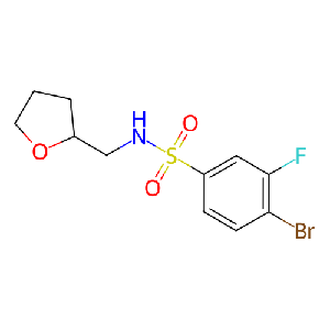 4-溴-3-氟-N-((四氢呋喃-2-基)甲基)苯磺酰胺,1207256-50-5