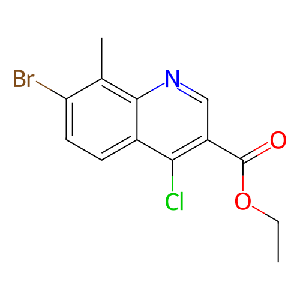 7-溴-4-氯-8-甲基喹啉-3-羧酸乙酯