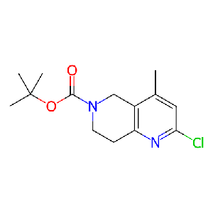 1,1-二甲基乙基-2-氯-7,8-二氢-4-甲基-1,6-萘啶-6(5H)-羧酸酯