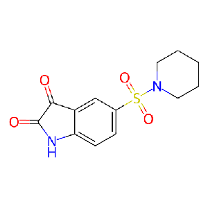 5-(哌啶-1-基磺酰基)-1H-吲哚-2,3-二酮,329905-79-5