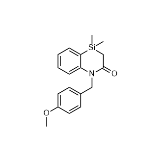 1-(4-甲氧基苄基)-4,4-二甲基-3,4-二氢苯并[b][1,4] azasilin-2(1H)-酮