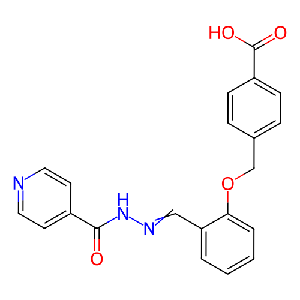 (E)-4-((2-((2-异烟酰基亚肼基)甲基)苯氧基)甲基)苯甲酸,354561-77-6