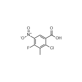 2-氯-4-氟-3-甲基-5-硝基苯甲酸