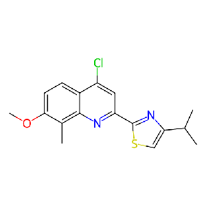 2-(4-氯-7-甲氧基-8-甲基喹啉-2-基)-4-异丙基噻,1193272-59-1