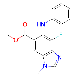 4-氟-1-甲基-5-(苯基氨基)-1H-苯并[d]咪唑-6-羧酸甲酯,1415564-48-5