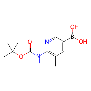 (6-((叔丁氧基羰基)氨基)-5-甲基吡啶-3-基)硼酸