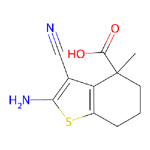 2-氨基-3-氰基-4-甲基-4,5,6,7-四氢苯并[b]噻吩-4-羧酸