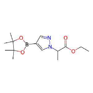 2-(4-(4,4,5,5-四甲基-1,3,2-二氧硼烷-2-基)-1H-吡唑-1-基)丙酸乙酯
