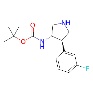 Rac-叔丁基n-[(3r,4s)-4-(3-氟苯基)吡咯烷-3-基]氨基甲酸酯,trans