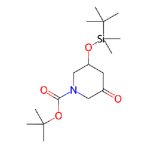 3-((叔丁基二甲基甲硅烷基)氧基)-5-氧代哌啶-1-羧酸叔丁酯