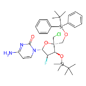 4-氨基-1-((2R,3R,4R,5R)-4-((叔丁基二甲基硅烷基)氧基)-5-(((叔丁基二苯基硅烷基)氧基)甲基)-5-(氯甲基)-3-氟四氢呋喃-2-基)嘧啶-2(1H)-酮