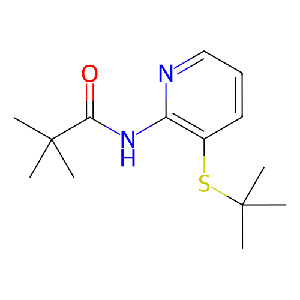 N-(3-(叔丁硫基)吡啶-2-基)新戊酰胺,551950-44-8