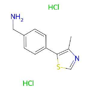 [4-(4-甲基-1,3-噻唑-5-基)苯基]甲胺二盐酸盐