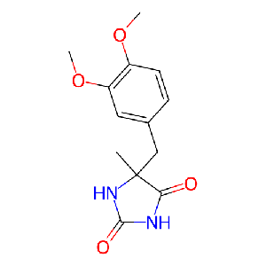 5-(3,4-二甲氧基苄基)-5-甲基咪唑烷-2,4-二酮