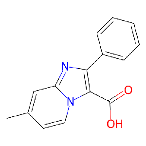 7-甲基-2-苯基咪唑并[1,2-a]吡啶-3-羧酸,220465-49-6